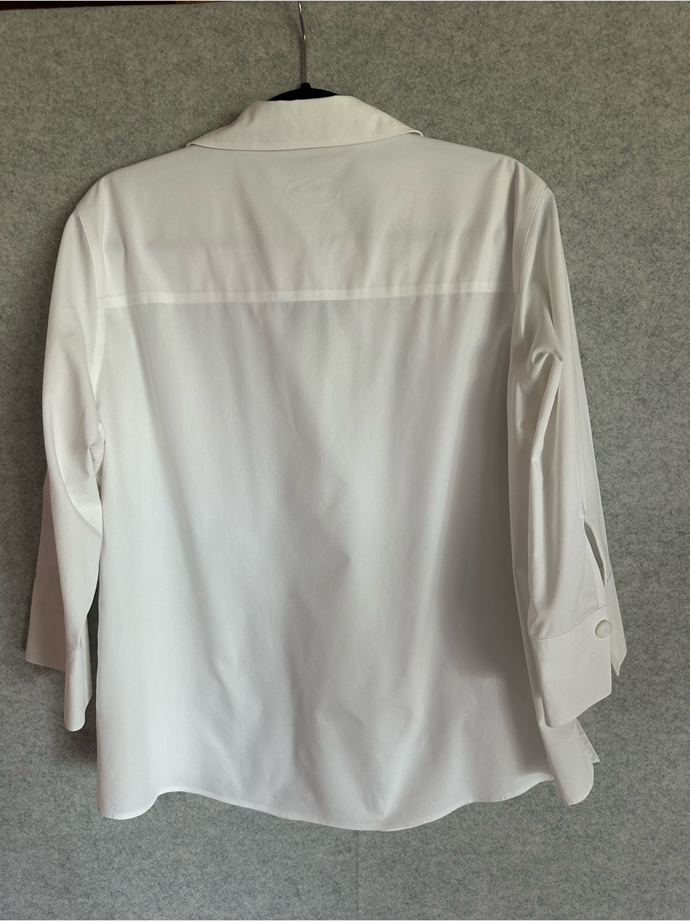 Foxcroft White Non-Iron Shaped Fit Button-Up - Picture 3 of 9